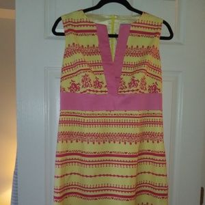 J.MCLAUGHLIN EMPIRE WAIST DEEP V NECK DRESS